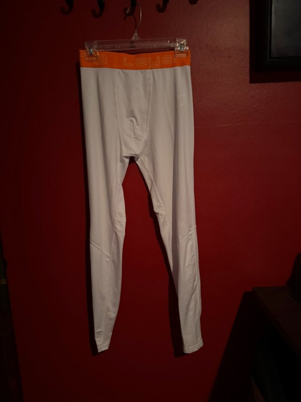New leggings white 8 Layer Wick Dry Men's Adult Medium